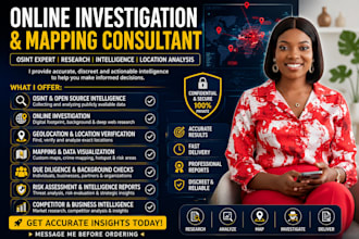 be your osint online investigation and mapping consultant