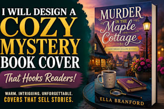 design cozy mystery book cover for your novel