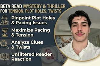 beta read mystery, thriller for tension, plot holes, twist