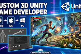 develop 3d unity game for you