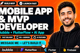flutterflow bubble io no code ai app glide flutter mobile app developer bubble