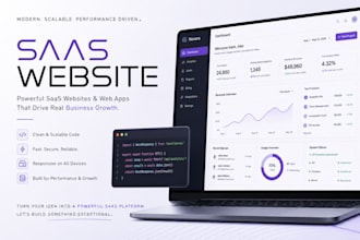 develop saas website, saas platform, saas mvp and application