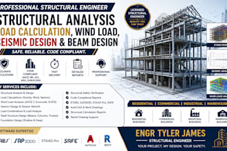 structural analysis structural beam load calculation seismic wind load analysis