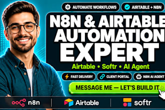 build softr client portal airtable database  n8n automation airtable crm no code