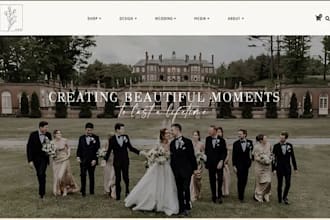 design elopement portrait photographer website b2b photographer website