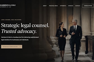 design squarespace law firm website with consultation form