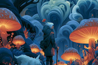 create a fantasy illustration