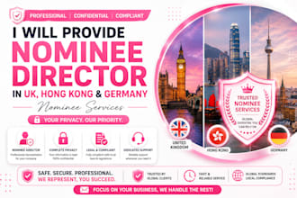 provide nominee director in UK hong kong and germany nominee