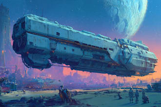 sci fi illustration and sci fi art