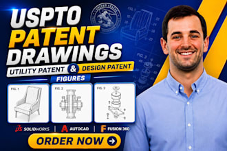 do uspto patent drawings, utility patent illustration and design patent figure