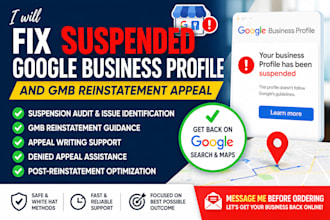 fix suspended google business profile gmb reinstatement appeal