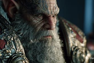 create fantasy, sci fi, character with hyperrealistic style