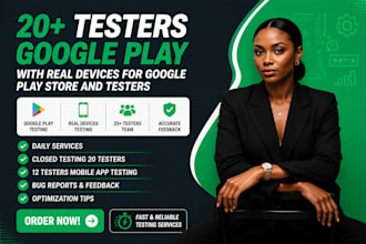 12 testers 20 app testers for your google play closed testing mobile app testing