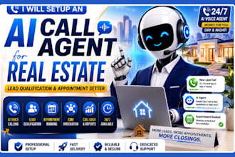 setup an ai call agent for real estate lead qualification and appointment setter