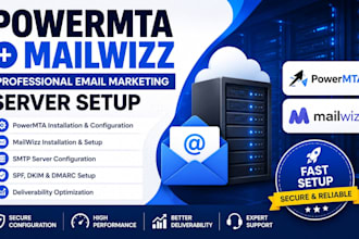 do powermta, gsuite, postmark, mailwizz SMTP server and pmt bulk email marketing