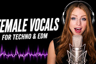 create hard techno, melodic techno, and tech house edm with female vocals