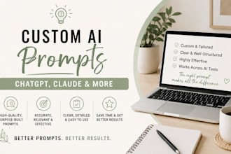 write custom ai prompts for chatgpt claude and other ai tools