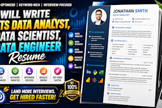 write ats data analyst data scientist data engineer  business analyst resume