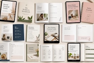 design canva ebook, workbook lead magnet PDF, canva minimalist ebook and freebie