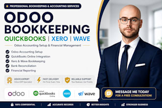 do odoo bookkeeping in quickbook online, xero wave, odoo accounting setup