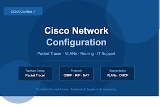 configure your cisco network topology in packet tracer