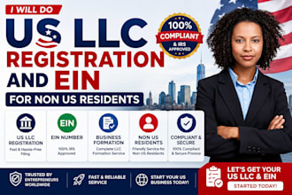 do US llc registration and ein for non US residents