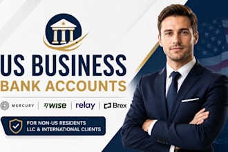 create mercury wise relay brex US business bank account