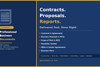 create professional business documents, contracts and proposals using ai