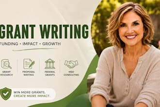 grant writer, nonprofit grant writing, federal grant proposal, ngo consultant