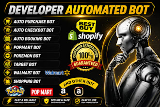 build auto checkout bot  target bot auto buying bot pokemon bot lazada bot