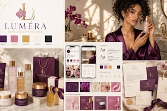design business logo and brand identity with branding kit
