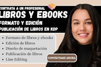 edicion y formato de libros manuscritos y editor de  desarrollo