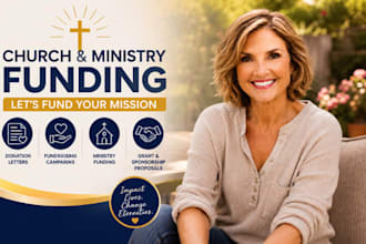 church fundraising campaign, ministry funding, donation letter specialist