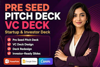 redesign pre seed pitch deck vc feedback redesign deck startups deck