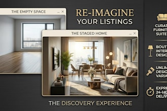 do realistic property virtual staging and virtual renovation for real estate