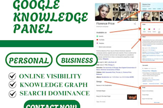 create verified google knowledge panel for personal and company