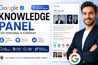 create verified google knowledge panel for personal and company