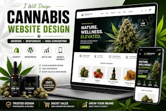 design cbd shopify marijuana hemp store cbd dropshipping vape cannabis website