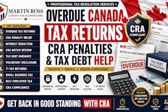 file overdue canada tax returns, resolve cra penalties, help small business tax