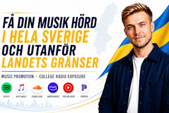 plug your music to 112 sweden college radio stations for airplay