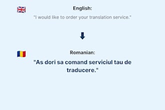 translate english to romanian and romanian to english professionally