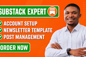 setup substack account, substack newsletter template manages substack posts