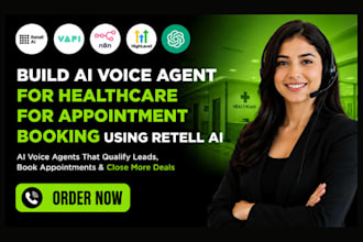 build ai voice agent for healthcare for appointment booking using retell ai