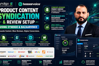 do product content syndication and review setup using syndigo and bazaarvoice