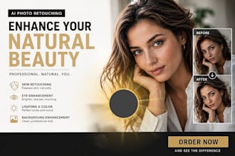 professionally retouch and enhance your portrait photos