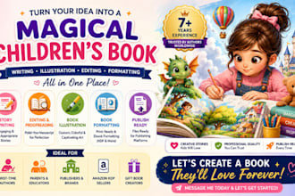 do children book editing write children story book format kids book illustration