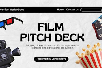design film pitch deck movie tv series investor deck epk presentation