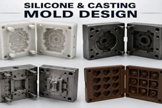 design manufacturer silicone mold, rubber molds, casting mold and injection mold