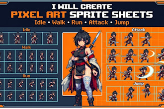 design pixel sprite sheet character animation pixel art sprite sheet godot game