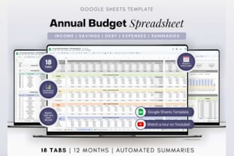 build automated cash flow and bookkeeping spreadsheet with KPI reports